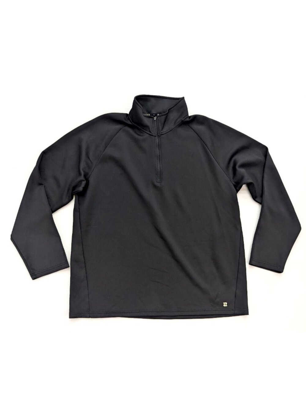 Zelos Men's 1/4 Zip Athletic Top Shirt Size L Black Pullover